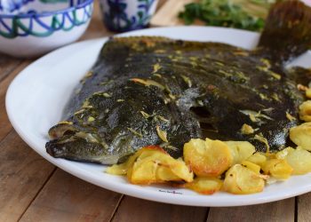 Receta rodaballo al horno con patatas